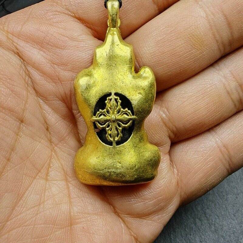 Buddha Statue Amulet, Pendant - Tibetan Buddhist amulet, view 14