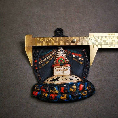 Tibetan Buddhist Statue,Stupa Badge,Pagoda Amulet - Tibetan Buddhist amulet, view 8
