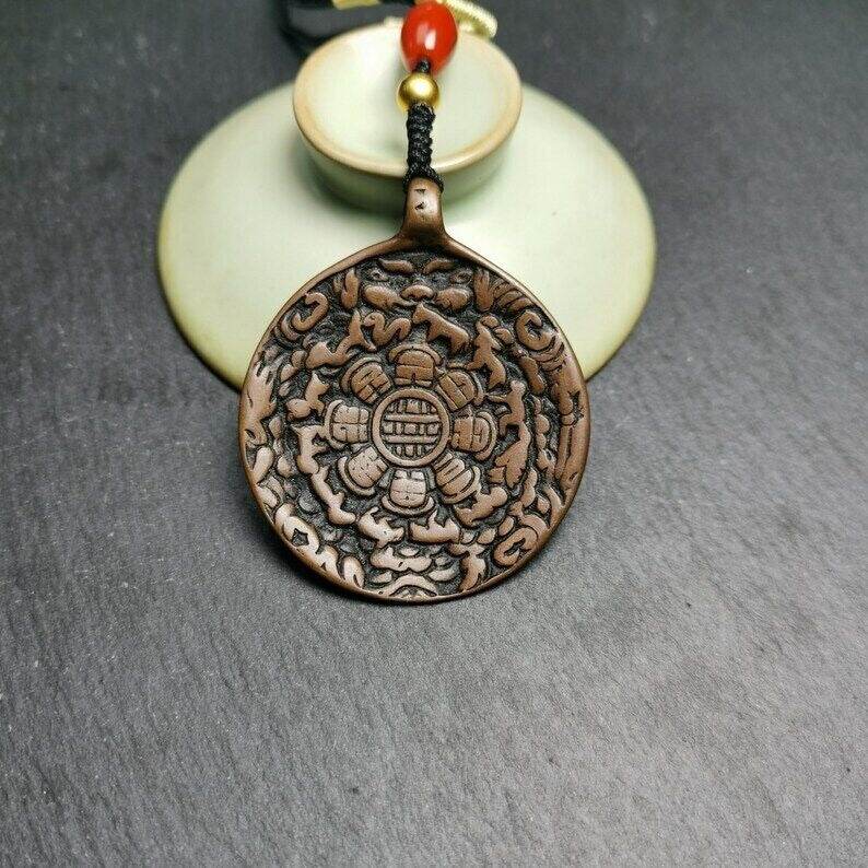 Calendar Amulet Sipaho Badge - Melong Mirror,45mm - Tibetan Buddhist amulet, view 8