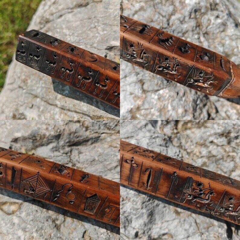 Zanpar Wooden Mold Stick - Tibetan Buddhist art, view 8