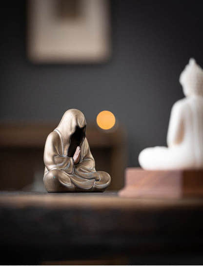 Purple Sand Meditation Buddha Statue - Tibetan Buddhist statue, view 14