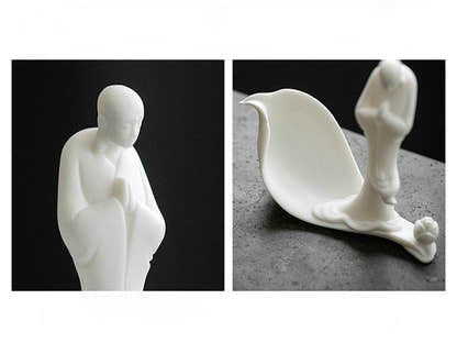 White Porcelain Buddha Statue - Tibetan Buddhist statue, view 15