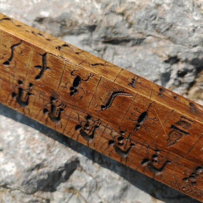 Zanpar Wooden Mold Stick - Tibetan Buddhist art, view 9