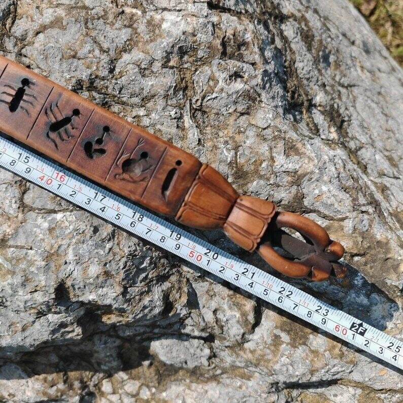 Zanpar Wooden Mold Stick - Tibetan Buddhist art, view 9
