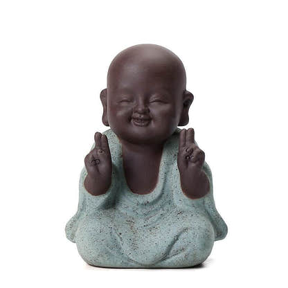 Purple Sand Meditation Buddha Statues - Tibetan Buddhist statue, view 5