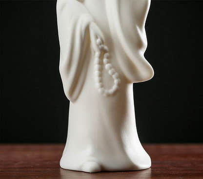 White Porcelain Buddha Statue - Tibetan Buddhist statue, view 12