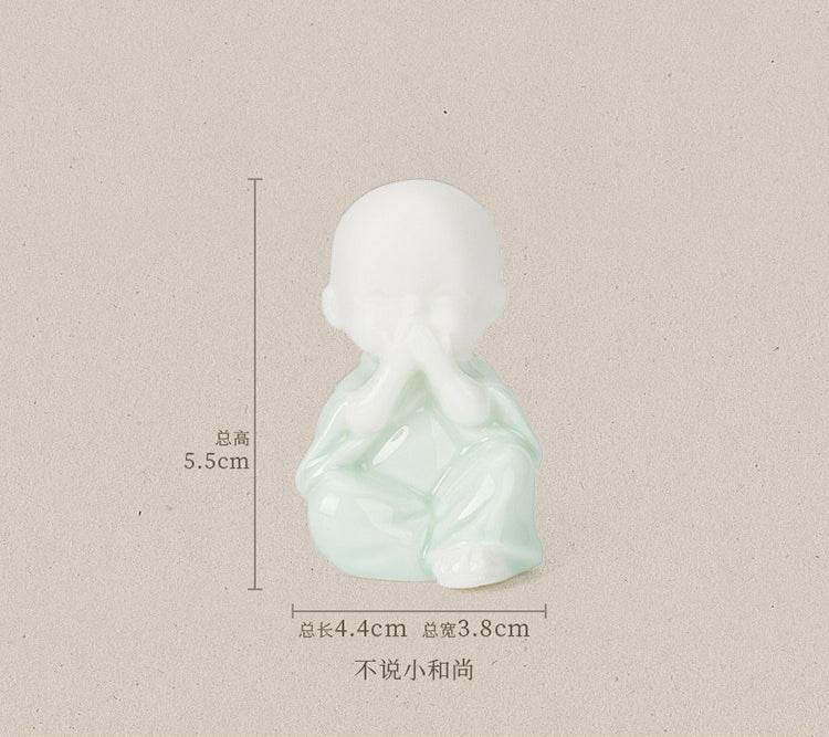 Ceramic Meditation Buddha Statue - Tibetan Buddhist statue, view 12