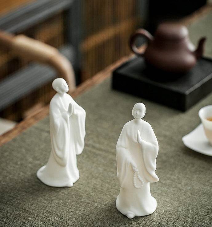 White Porcelain Buddha Statue - Tibetan Buddhist statue, view 10