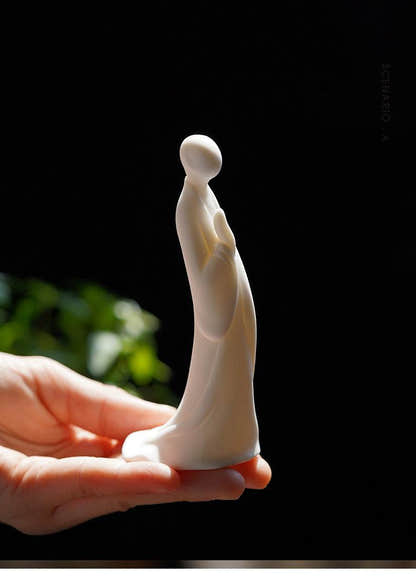 White Porcelain Buddha Statues - Tibetan Buddhist statue, view 19