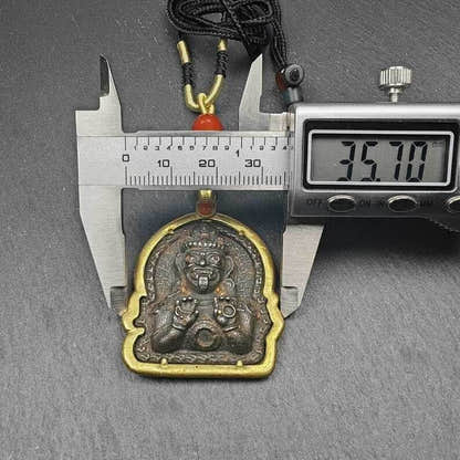 Drashi Lhamo Amulet, 52 - Tibetan Buddhist amulet, view 9