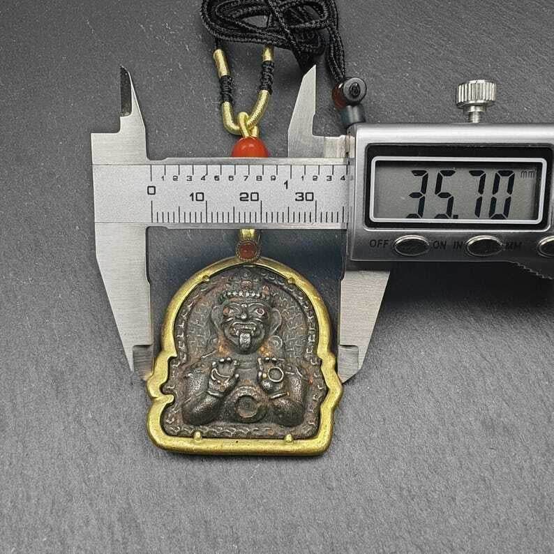 Drashi Lhamo Amulet, 52 - Tibetan Buddhist amulet, view 9