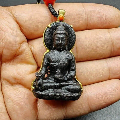 Buddha Statue Amulet, Pendant - Tibetan Buddhist amulet, view 11
