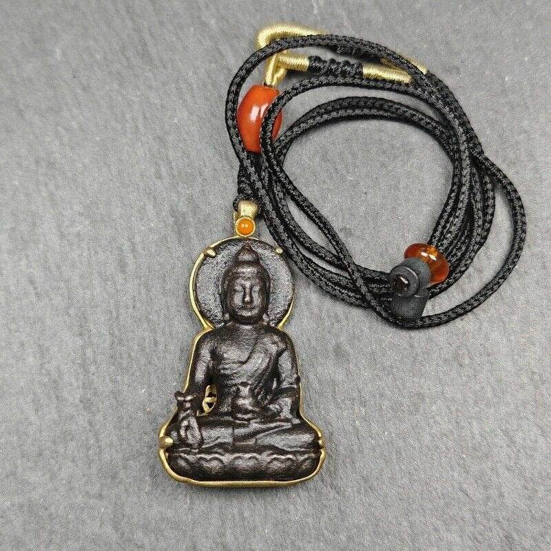 Buddha Statue Amulet, Pendant - Tibetan Buddhist amulet, view 23