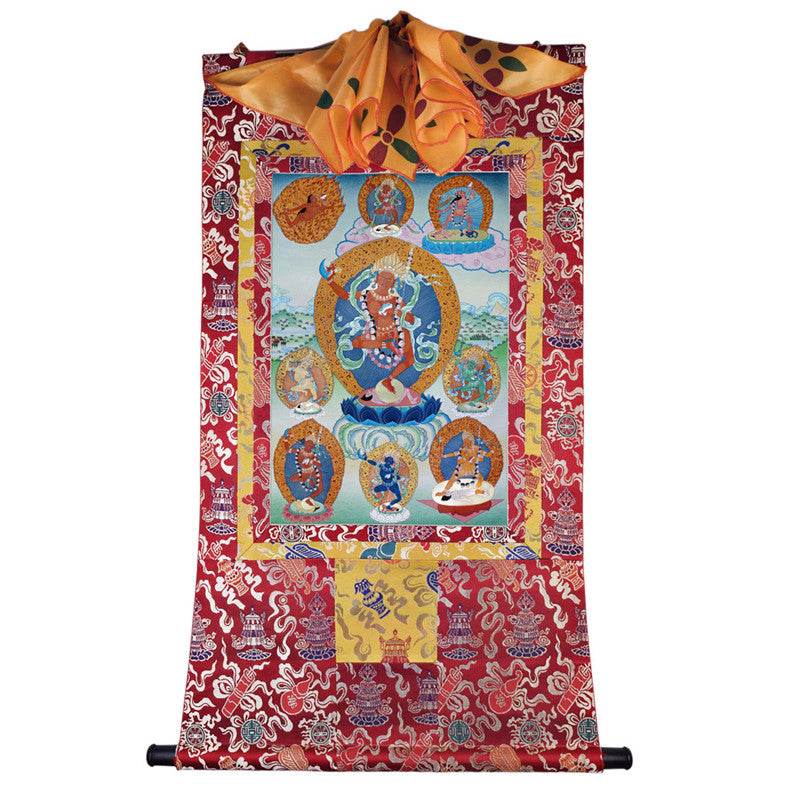 Vajravarahi Image - Tibetan thangka painting, view 7