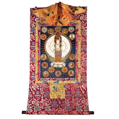 1000 Arms Avalokiteshvara Image - Tibetan thangka painting, view 7