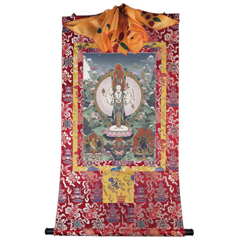 1000 Arms Avalokiteshvara Image - Tibetan thangka painting, view 7