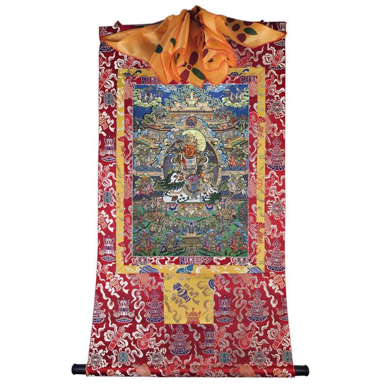 Vaisravana Image - Tibetan thangka painting, view 7