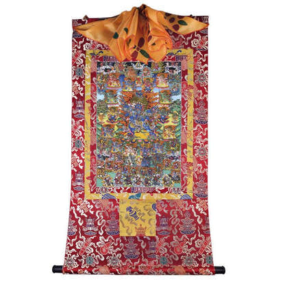 Vajrakilaya Image - Tibetan thangka painting, view 7