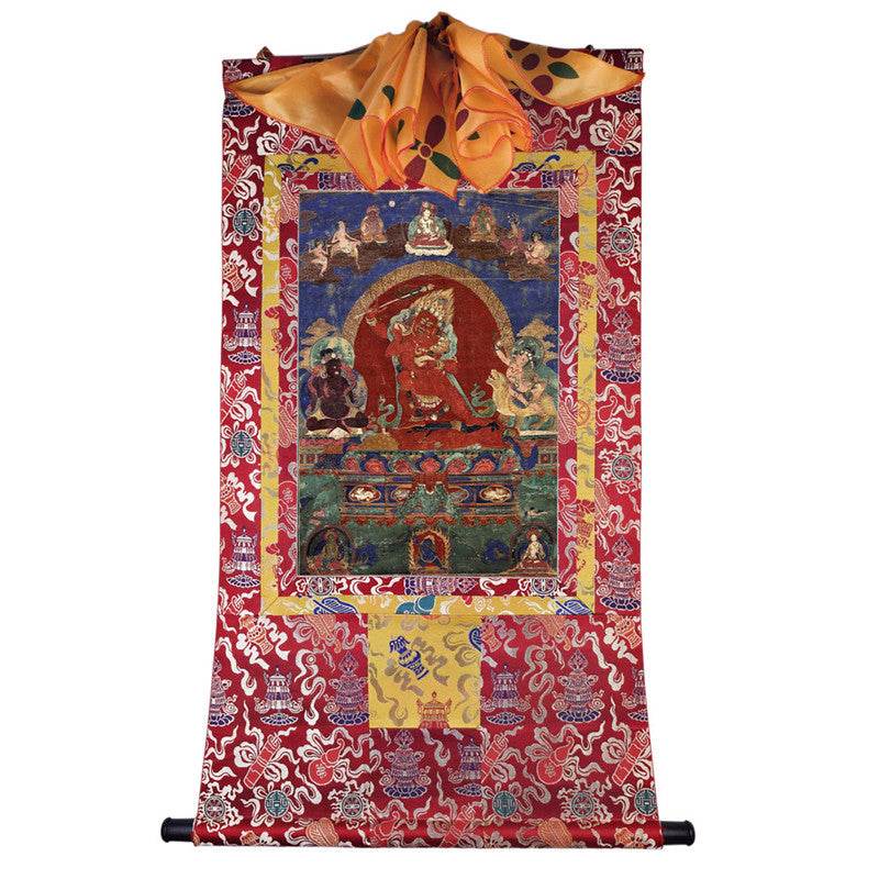 Rakta,Yamari Image - Tibetan thangka painting, view 7