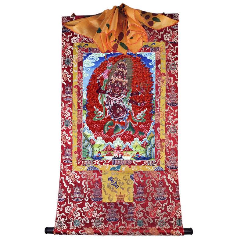Rahula Image - Tibetan thangka painting, view 7