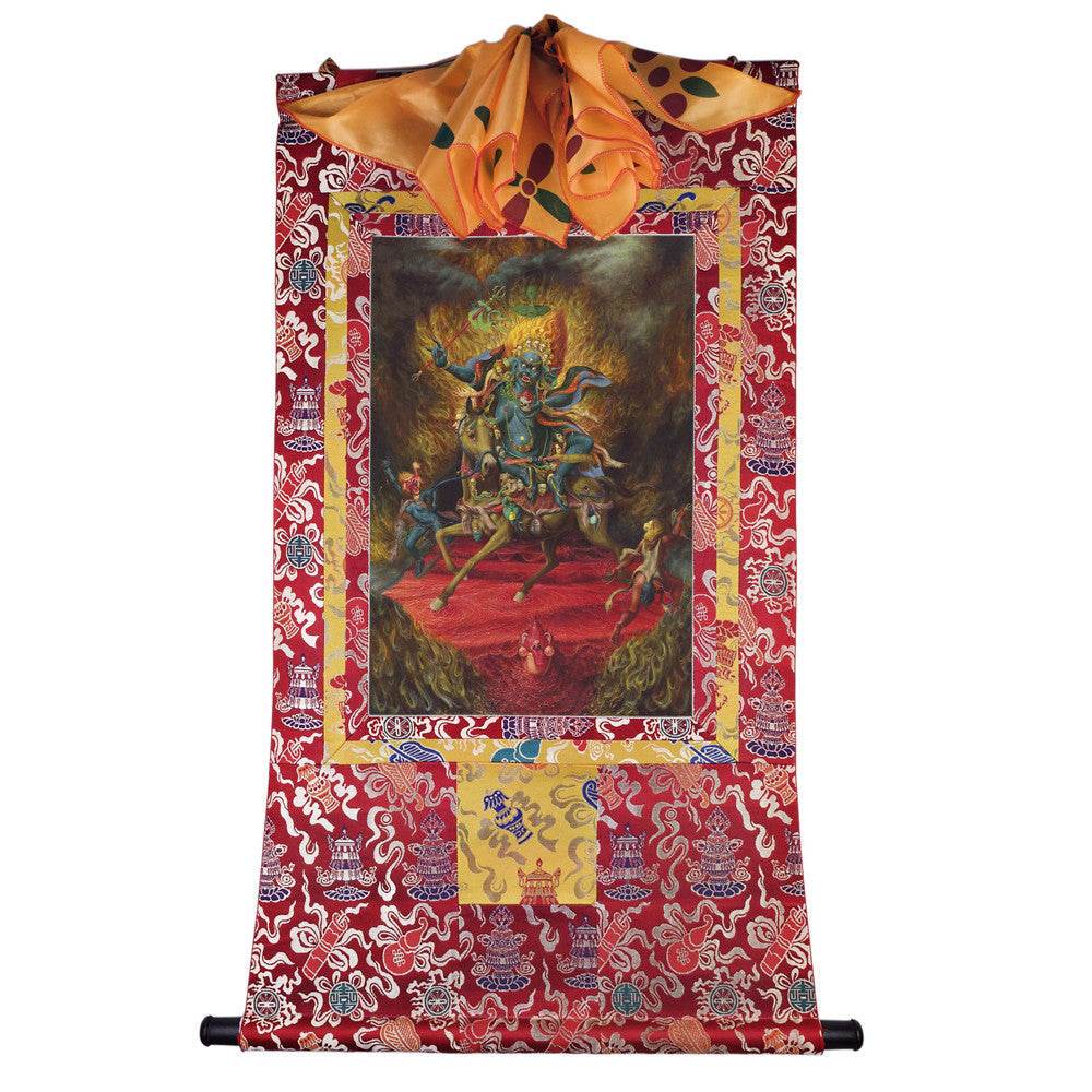 Palden Lhamo / Magzor Gyalmo / Shri Devi - Tibetan thangka painting, view 14
