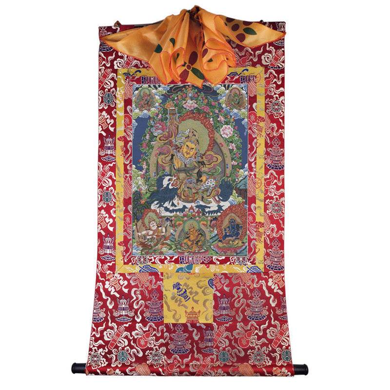 Vaisravana Image - Tibetan thangka painting, view 7