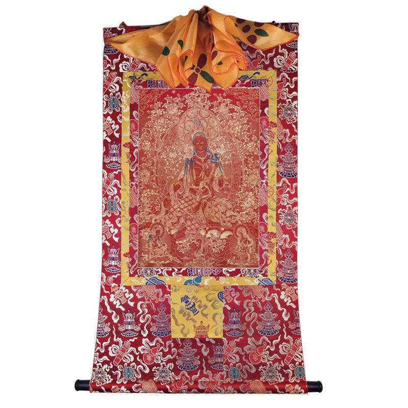 Green Tara Image - Tibetan thangka painting, view 7