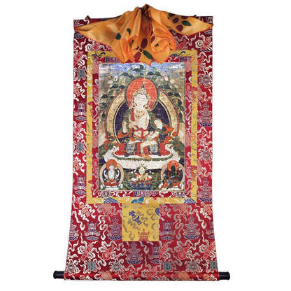 Vajrasatva Image - Tibetan thangka painting, view 7