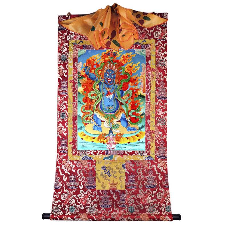 Mahakala Image - Tibetan thangka painting, view 7