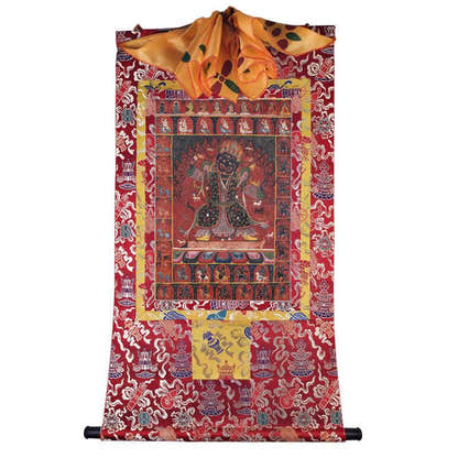Mahakala Image - Tibetan thangka painting, view 7