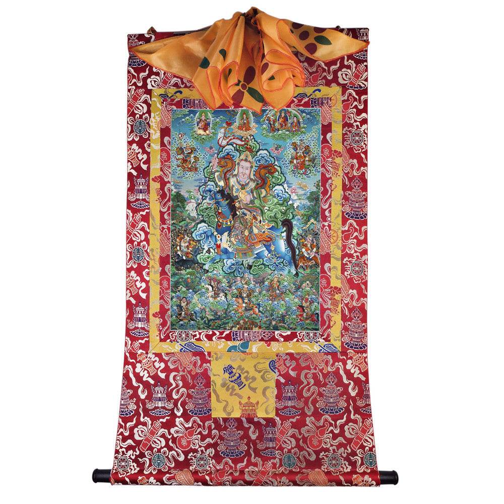 King Gesar - Tibetan thangka painting, view 14