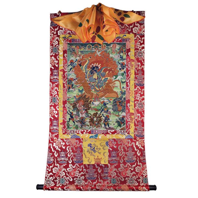 Guru Rinpoche Image - Tibetan thangka painting, view 7