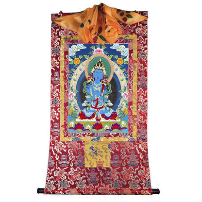 Vajrasatva Image - Tibetan thangka painting, view 7
