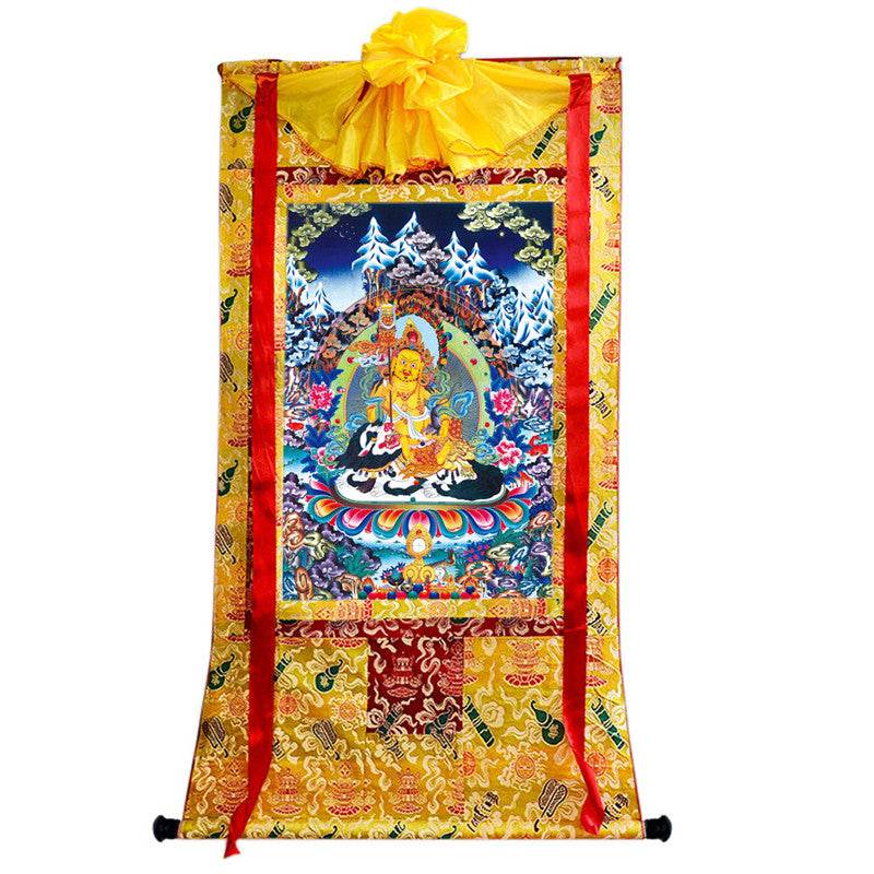 Vaisravana Image - Tibetan thangka painting, view 8