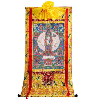 1000 Arms Avalokiteshvara Image - Tibetan thangka painting, view 8