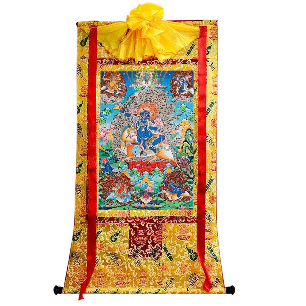 Palden Lhamo / Magzor Gyalmo / Shri Devi - Tibetan thangka painting, view 15