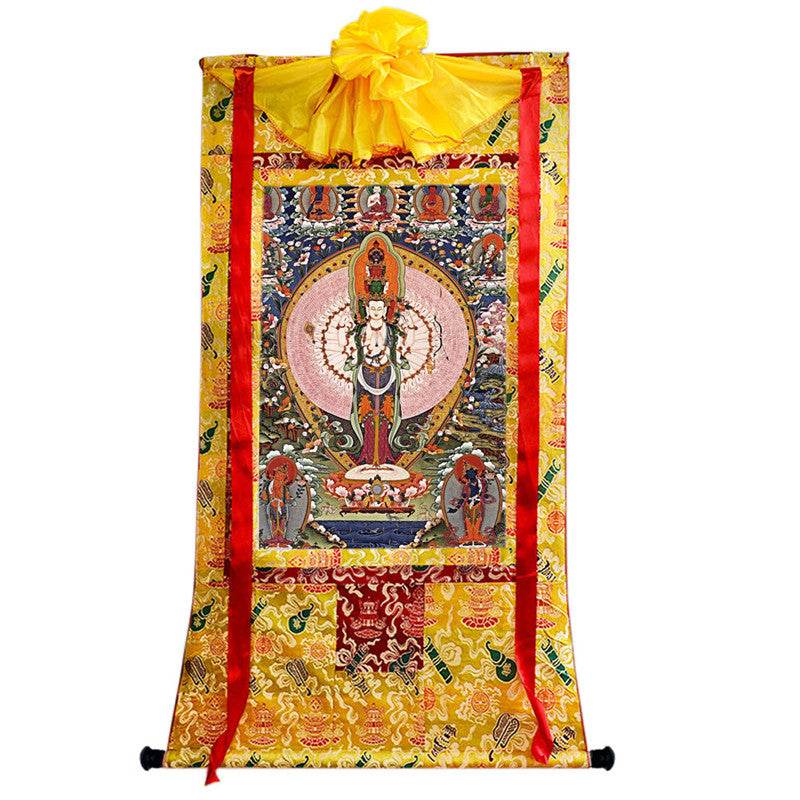 1000 Arms Avalokiteshvara Image - Tibetan thangka painting, view 8