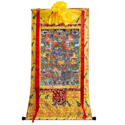 Vajrakilaya Image - Tibetan thangka painting, view 8