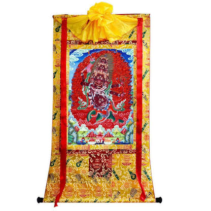 Rahula Image - Tibetan thangka painting, view 8