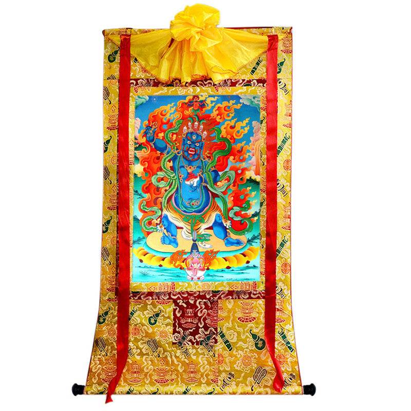Mahakala Image - Tibetan thangka painting, view 8
