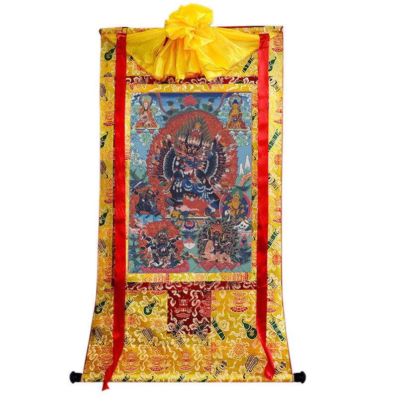 Yamantaka \ Vajrabhairava Image - Tibetan thangka painting, view 8