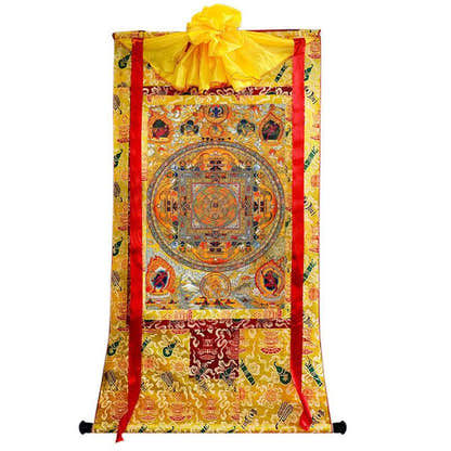 Mandala Image - Tibetan thangka painting, view 8