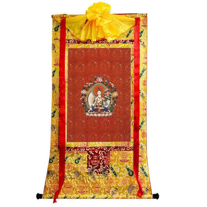 White Tara Image - Tibetan thangka painting, view 8