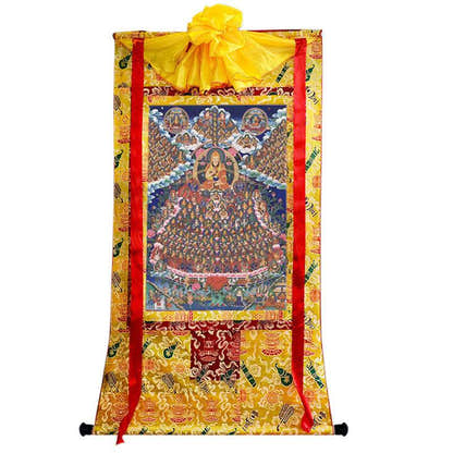 Je Tsongkhapa Refuge Tree Image - Tibetan thangka painting, view 8