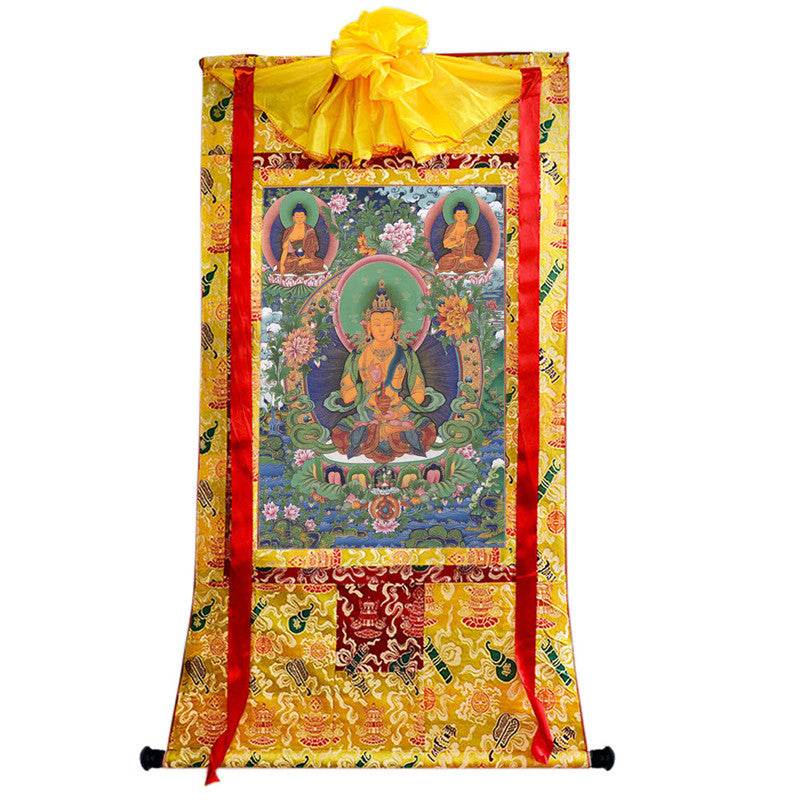 Avalokitesvara Image - Tibetan thangka painting, view 8