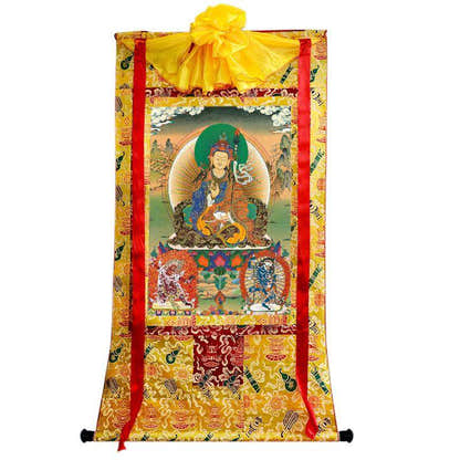 Padmasambhava - Guru Rinpoche - Tibetan thangka painting, view 18