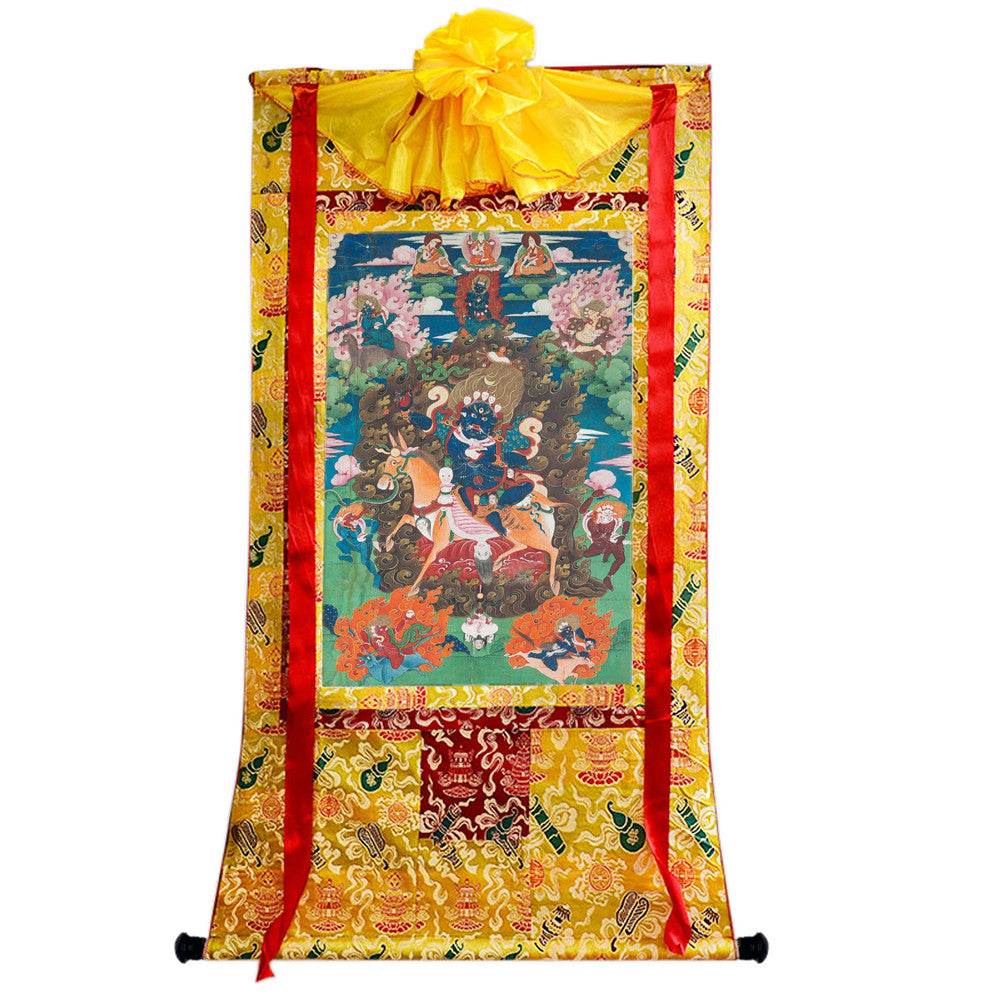 Palden Lhamo / Magzor Gyalmo / Shri Devi - 18th Century - Tibetan thangka painting, view 15