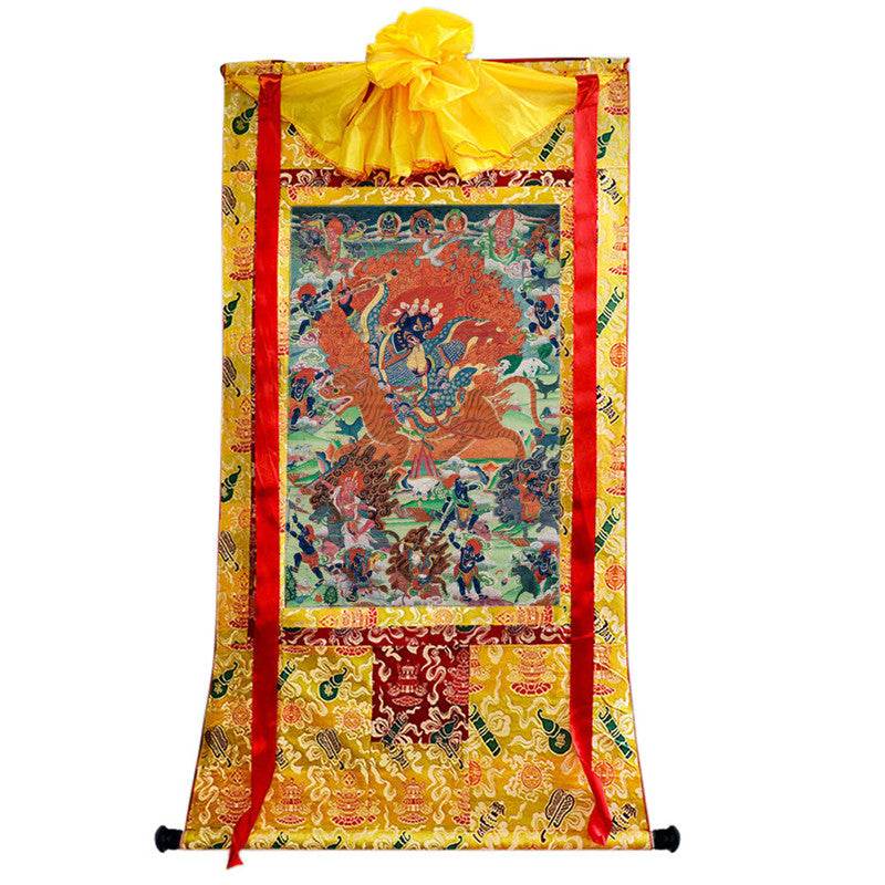 Guru Rinpoche Image - Tibetan thangka painting, view 8