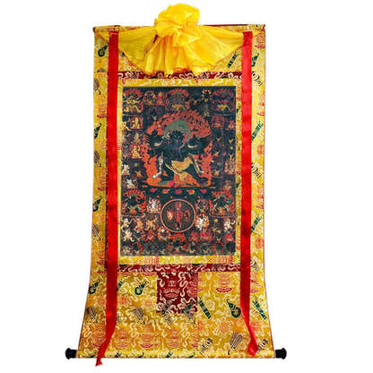 58 Wrathful Deities of Bardo Thodol Image - Tibetan thangka painting, view 8
