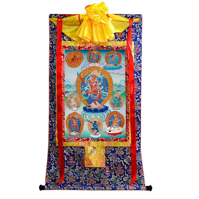 Vajravarahi Image - Tibetan thangka painting, view 9